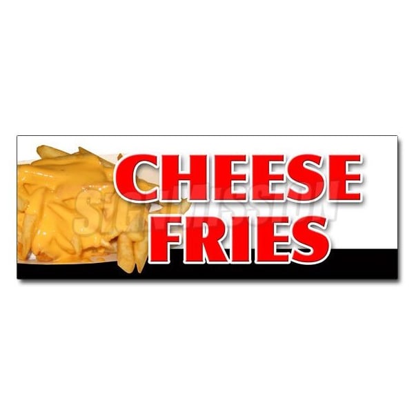 Signmission CHEESE FRIES DECAL sticker french fries bacon cheddar cheese ranch melted, D-36 Cheese Fries D-36 Cheese Fries - main